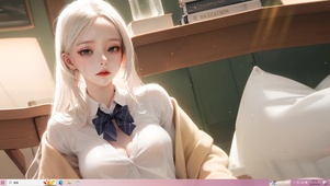 银发美少女