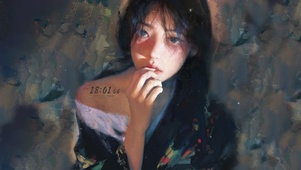 纯欲和服插画美少女