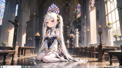 4k白丝小萝莉跪坐教堂大厅