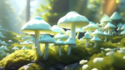 大自然风景梦幻蘑菇香菇03