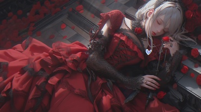 【4K】白发女仆