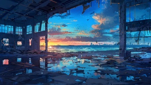 海边废墟