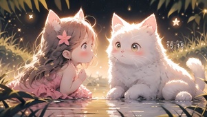 池塘边的好朋友