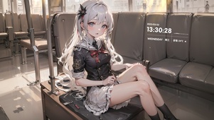 可爱地铁少女