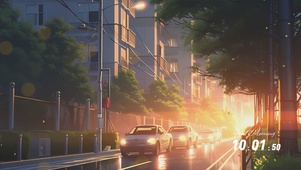 夕阳郊区