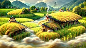 云间稻田