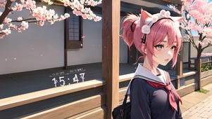樱花后院少女