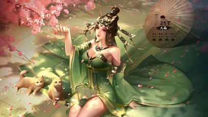 唯美古风樱花美女