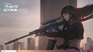 赛博 女战士 女狙击手