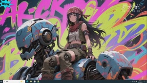 战火中的机器人和少女