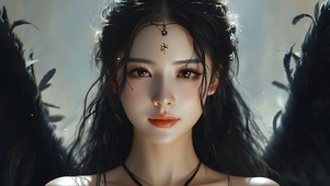 万圣节黑暗天使魔女巫女美女03