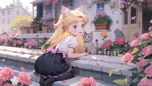 可爱短裙女孩