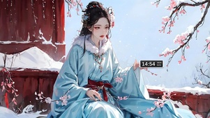 梅花国风少女