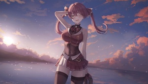双马尾少女