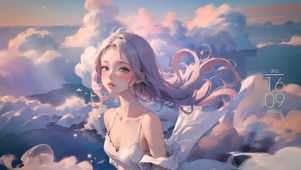 4k梦幻云层女神