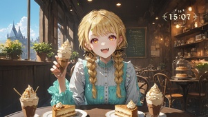 夏日冰淇淋女孩