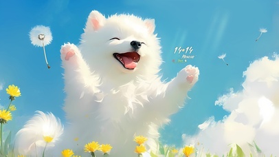 微笑天使萨摩耶