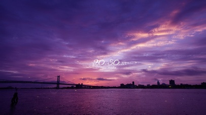 唯美治愈海上晚霞