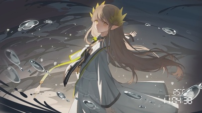 水魔法精灵少女