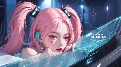 4k双马尾可爱少女