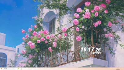 护眼花草树木桌面主题