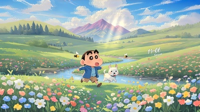 蜡笔小新春游记