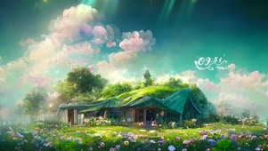 4k温馨绿色小屋