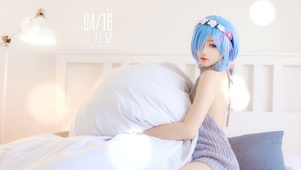 高清蕾姆cos美少女