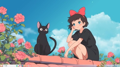 可爱少女的夏天主题