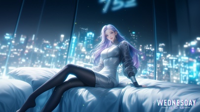 她的微笑温柔得像春风拂过