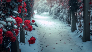 雪与花