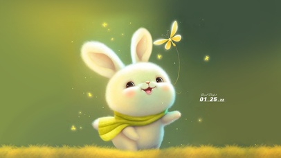 清新护眼 可爱兔子