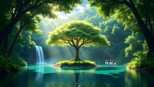 林中湖泊