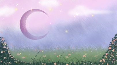 紫色月亮唯美壁纸