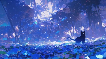 蓝雾密林 黑猫探险家