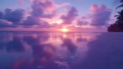 梦幻纯净棕榈海滩