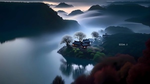 湖边人家