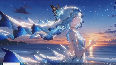 蓝翼潮汐-桌面主题