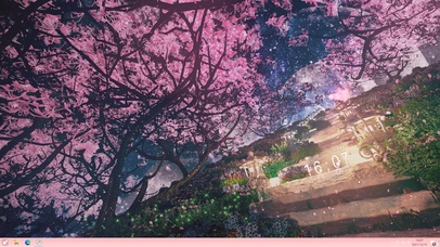 唯美樱花星空路道