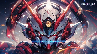 4K高清 红色高达