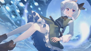 4k唯美可爱天空美少女