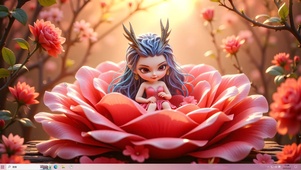 玫瑰女神敖闰，女神节快乐