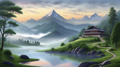 大自然风景山水河流湖泊03