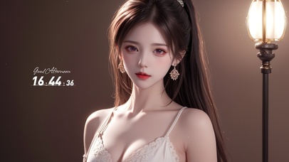 纯欲系古风马尾少女