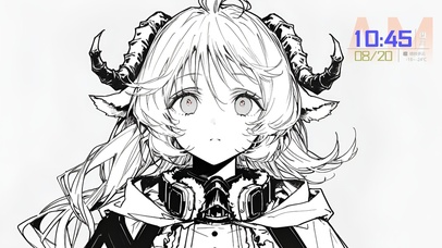 黑白少女-艾雅法拉