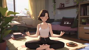 清晨冥想