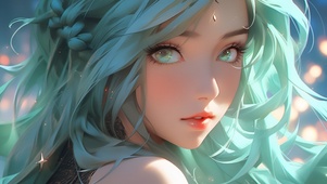 绿瞳美少女