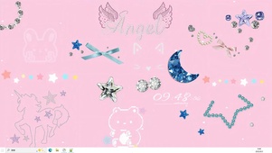 Y2K元素背景墙壁纸