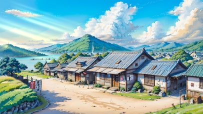 治愈夏日海边乡村小镇