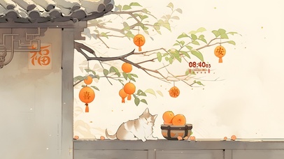 2024简约文艺平安喜乐喵